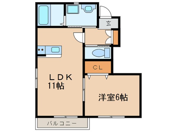 フレイズ清明山の物件間取画像